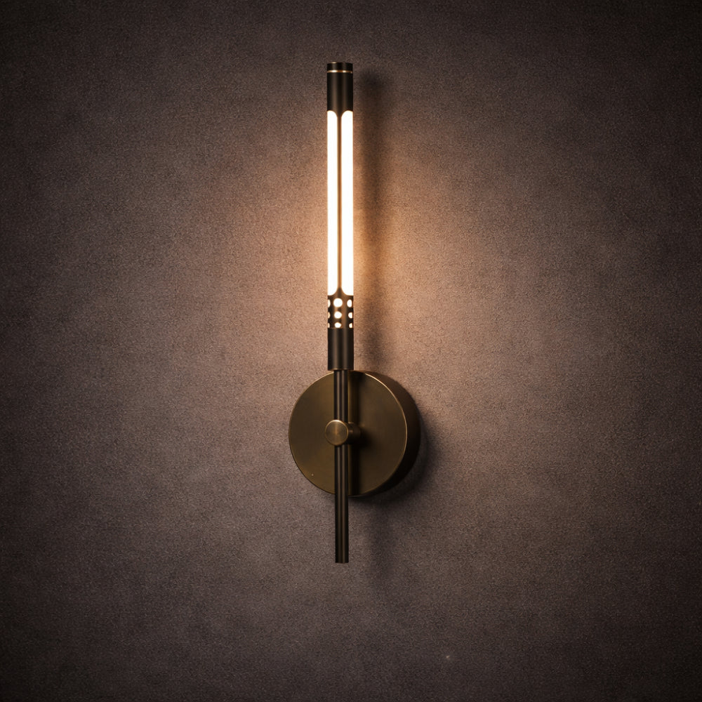 Indoor LED Sconce Light - Modern Metal and Acrylic Wall Fixture