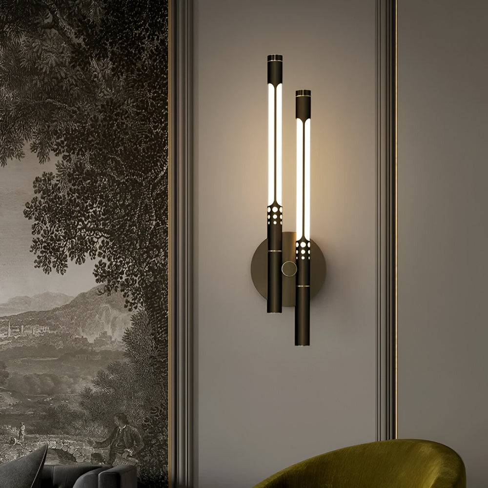 Indoor LED Sconce Light - Modern Metal and Acrylic Wall Fixture