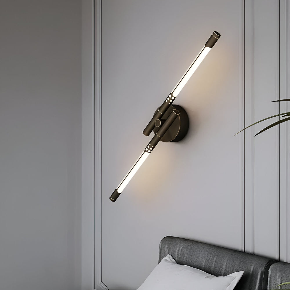 Indoor LED Sconce Light - Modern Metal and Acrylic Wall Fixture