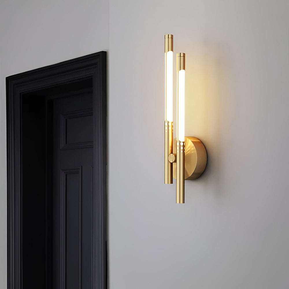 Indoor LED Sconce Light - Modern Metal and Acrylic Wall Fixture