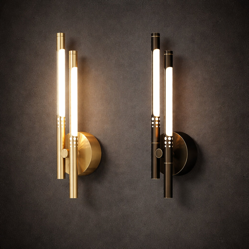 Indoor LED Sconce Light - Modern Metal and Acrylic Wall Fixture