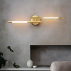 Indoor LED Sconce Light - Modern Metal and Acrylic Wall Fixture