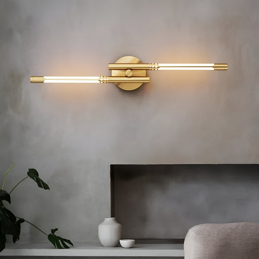Indoor LED Sconce Light - Modern Metal and Acrylic Wall Fixture