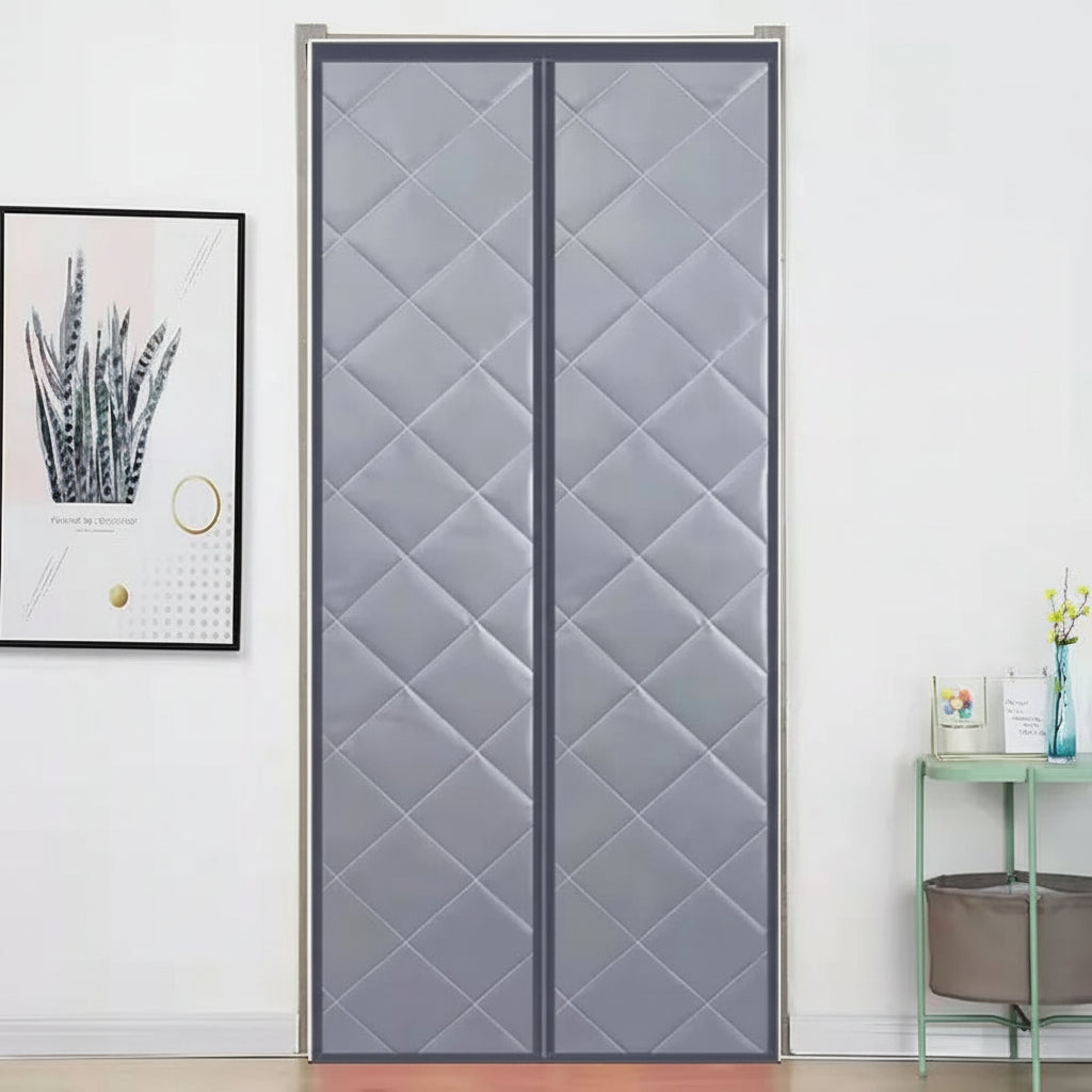 Insulated Magnetic Door Curtain – Thermal Draft Blocker Cover
