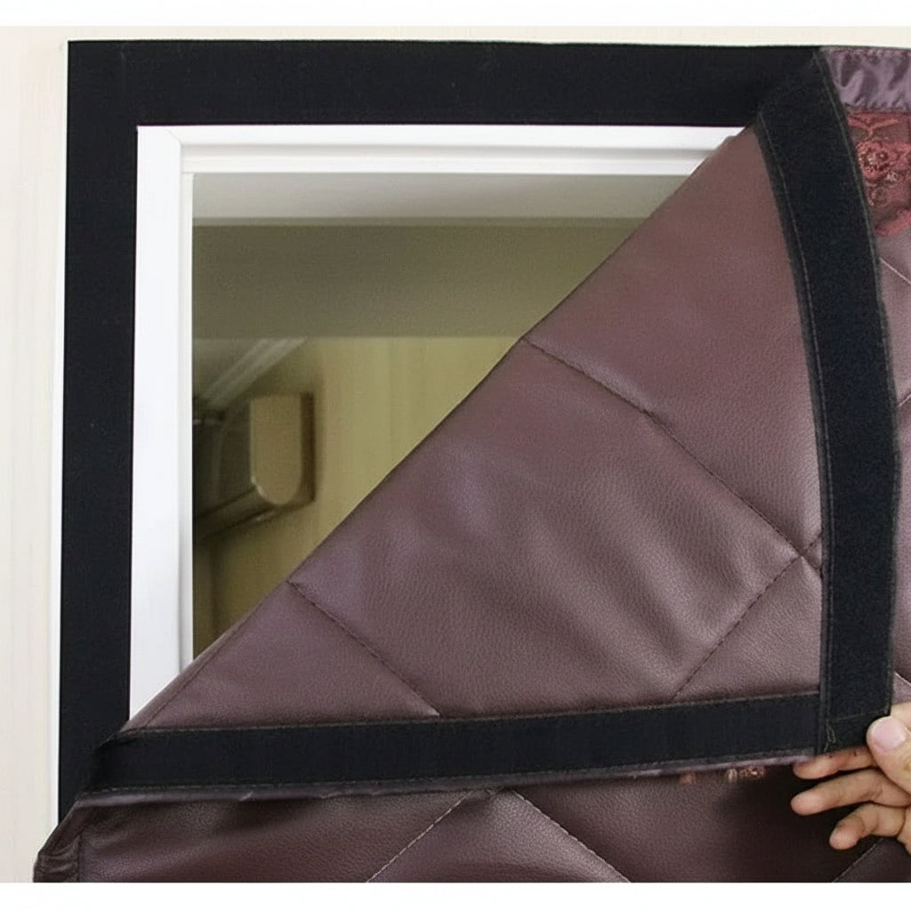 Insulated Magnetic Door Curtain – Thermal Draft Blocker Cover