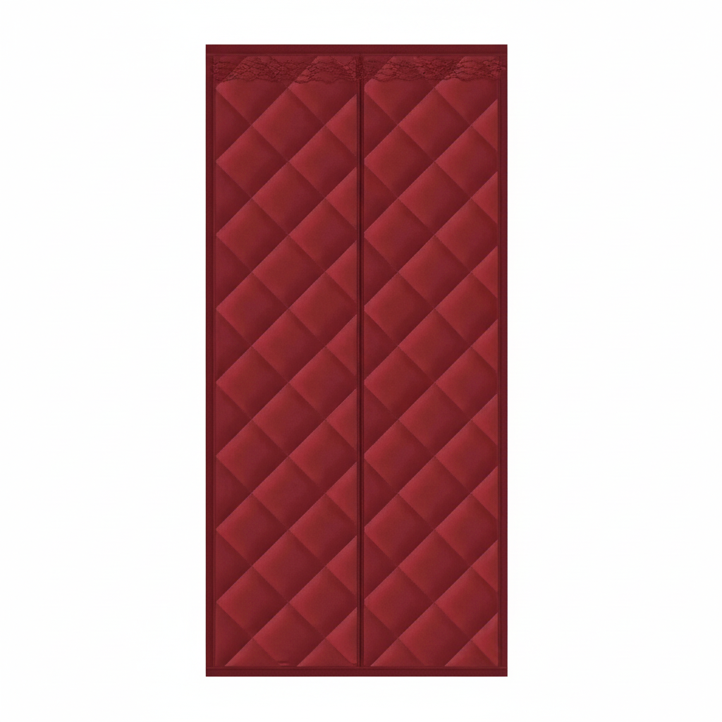 Insulated Magnetic Door Curtain – Thermal Draft Blocker Cover