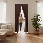 Insulated Magnetic Door Curtain – Thermal Draft Blocker Cover