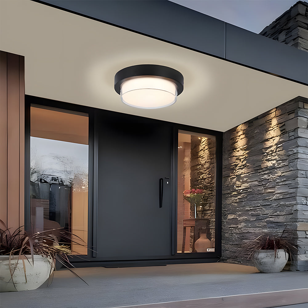 Flush Mount Outdoor Ceiling Light – Waterproof IP68 LED Fixture