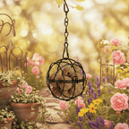 Metal Suet Ball Feeder for Birds - Squirrel-Proof Cage Design