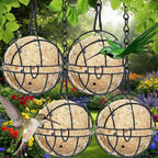 Metal Suet Ball Feeder for Birds - Squirrel-Proof Cage Design