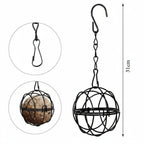 Metal Suet Ball Feeder for Birds - Squirrel-Proof Cage Design