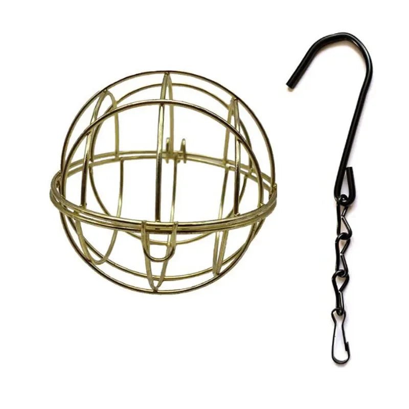 Metal Suet Ball Feeder for Birds - Squirrel-Proof Cage Design