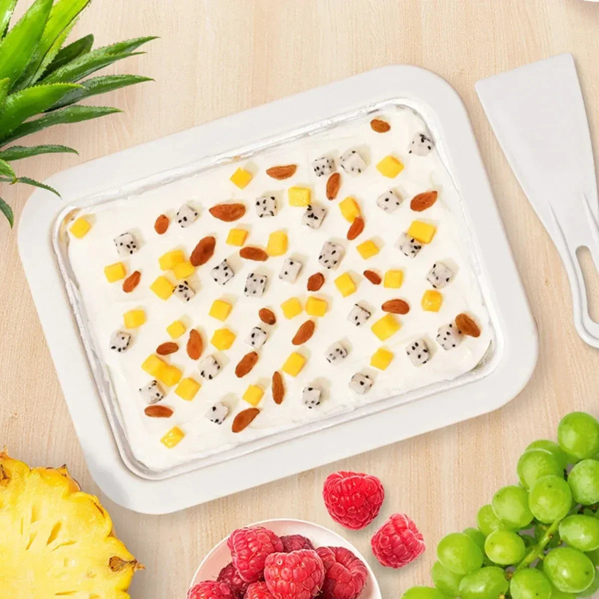 Frozen Dessert Maker Pan – Ice Cream and Gelato Maker for Kitchen