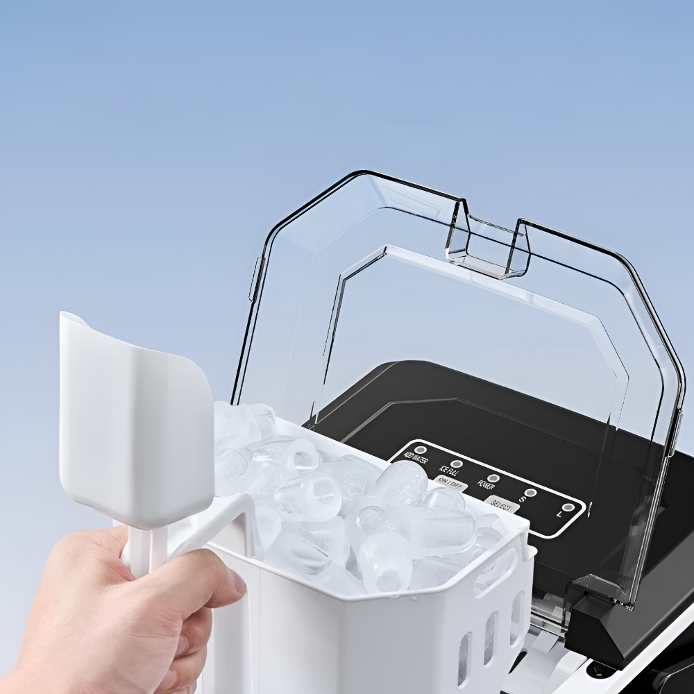 Portable Countertop Ice Machine for Rapid Ice Production