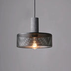 Adjustable Height Pendant Light – Concrete and Metal Design for Kitchen and Dining Areas