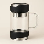 Aurelia Glass Tea Infuser – Elegant Insulated Brewing Mug