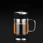 Aurelia Glass Tea Infuser – Elegant Insulated Brewing Mug