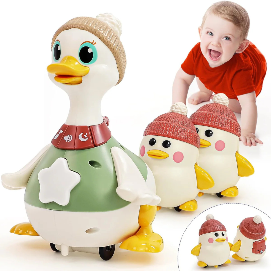Crawling Toy Set - Interactive Family of Ducks