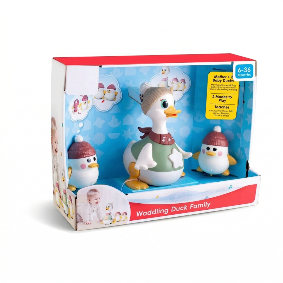 Crawling Toy Set - Interactive Family of Ducks