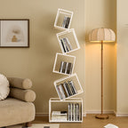 5-Shelf Iron Bookcase | Contemporary Design for Home Office Organization