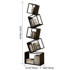 5-Shelf Iron Bookcase | Contemporary Design for Home Office Organization