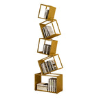 5-Shelf Iron Bookcase | Contemporary Design for Home Office Organization