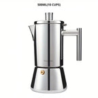 Stainless Steel Espresso Maker - Classic Brew Experience
