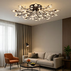 Floral Crystal Ceiling Lamp – Elegant Home Lighting Fixture