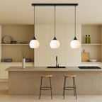 Modern Pendant Light Fixture for Dining Table - 3 Bulb Design