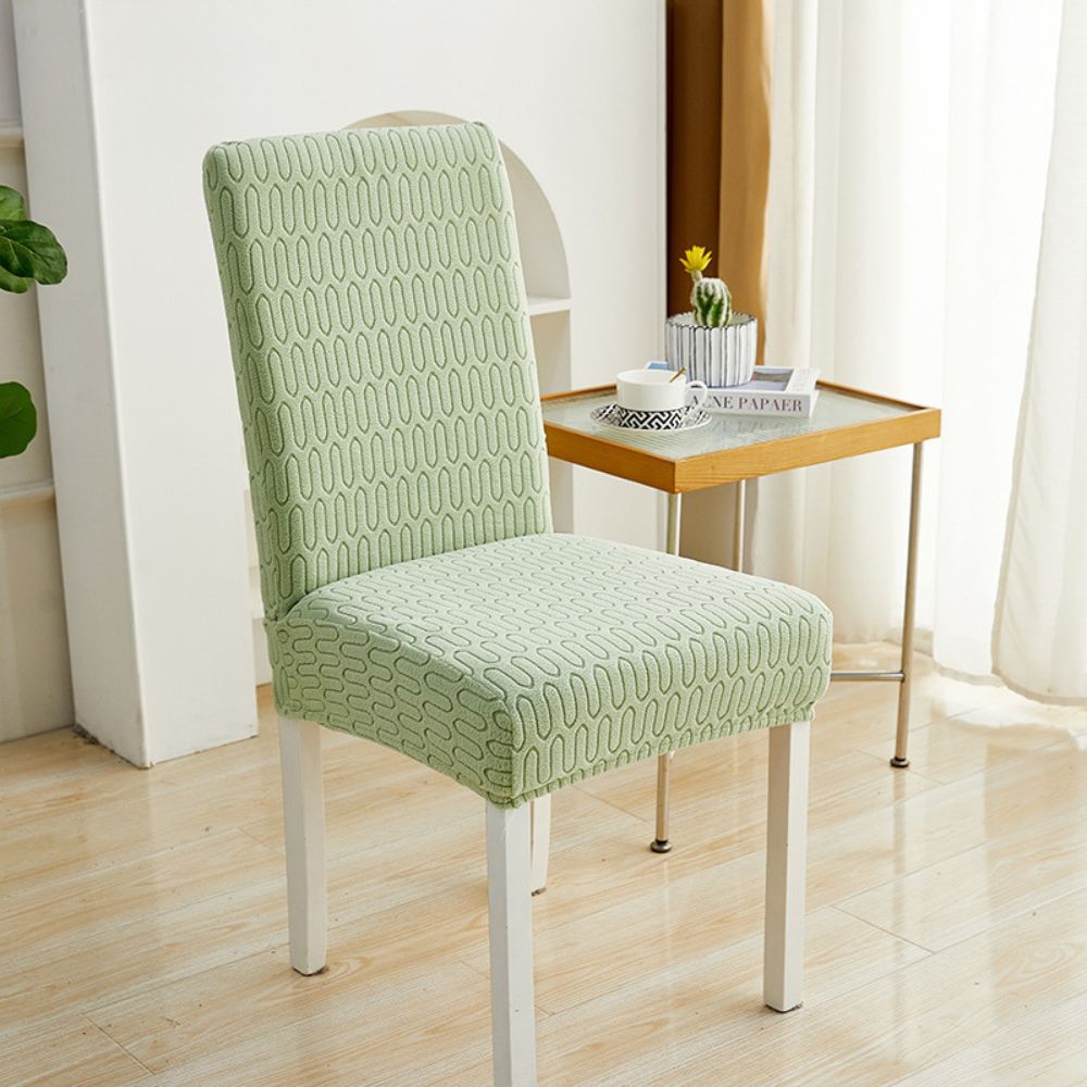 Stretch Jacquard Chair Cover with Pattern Design