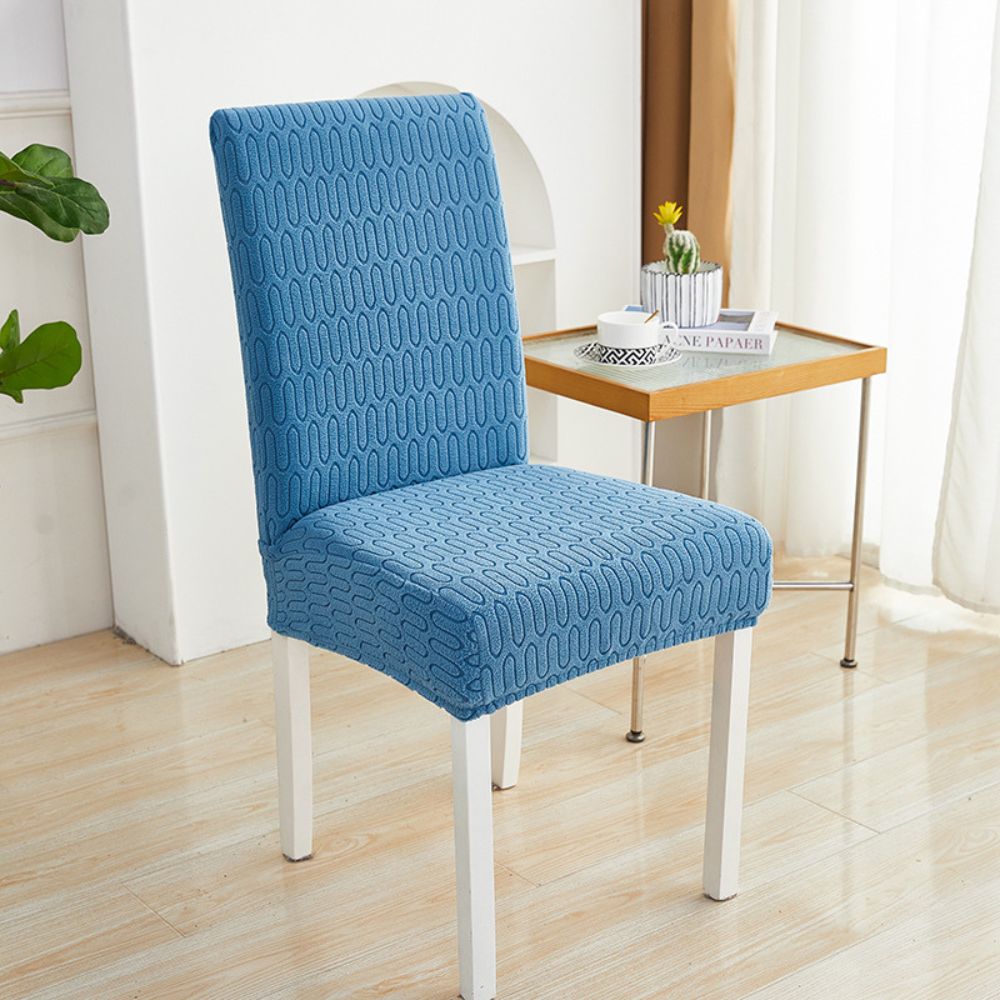 Stretch Jacquard Chair Cover with Pattern Design