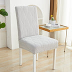 Stretch Jacquard Chair Cover with Pattern Design