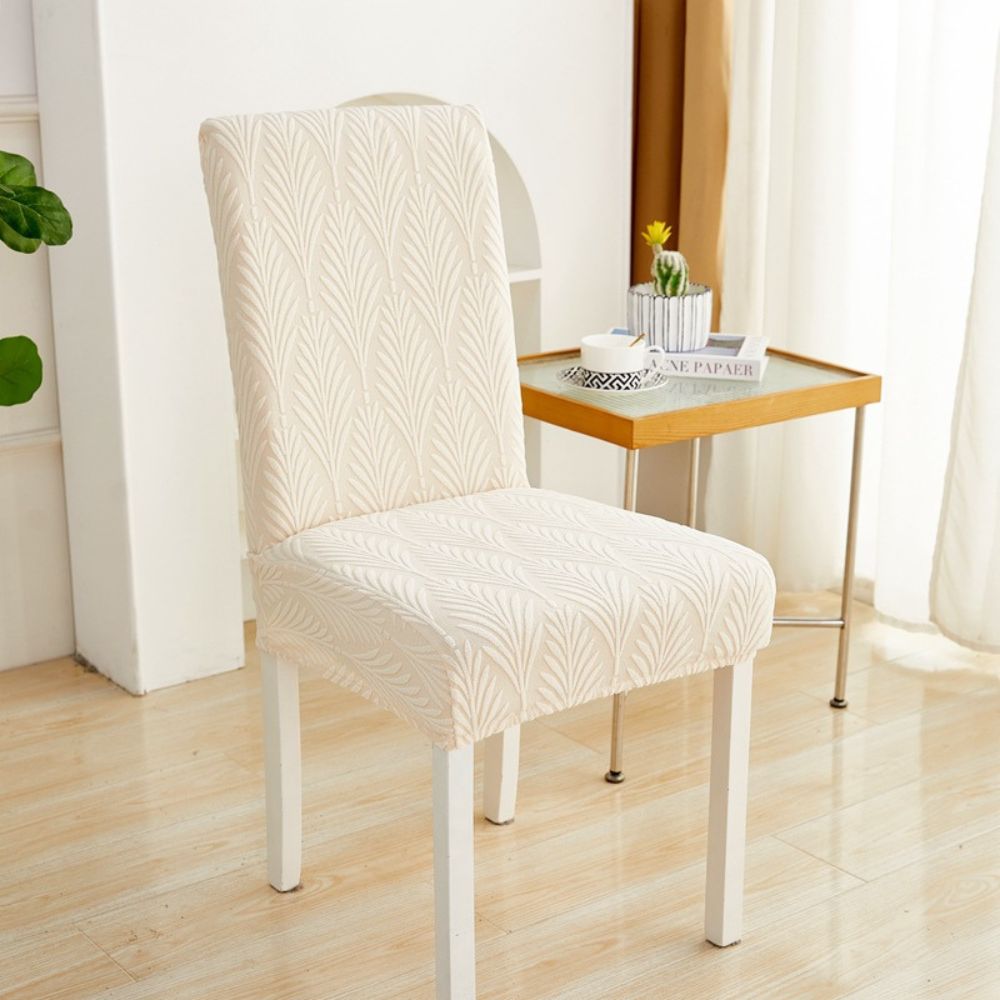 Stretch Jacquard Chair Cover with Pattern Design