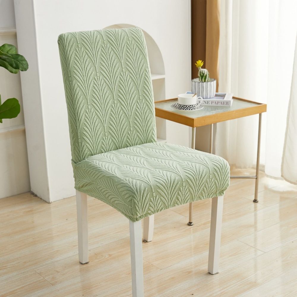 Stretch Jacquard Chair Cover with Pattern Design
