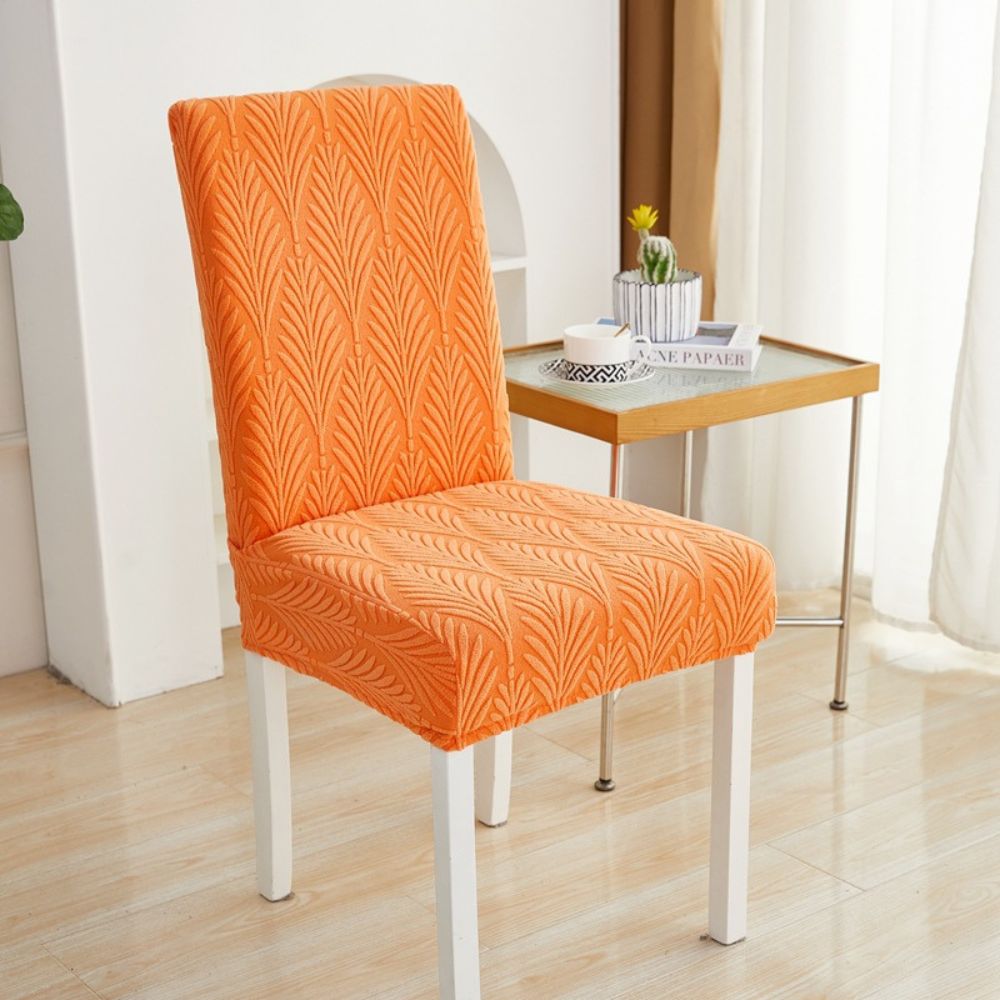 Stretch Jacquard Chair Cover with Pattern Design