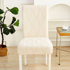 Stretch Jacquard Chair Cover with Pattern Design