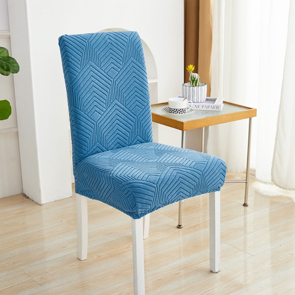 Stretch Jacquard Chair Cover with Pattern Design