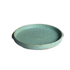 Vintage Glazed Porcelain Dinnerware Set – Unique Shaped Jade Stoneware