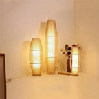 Eco-Conscious LED Standing Lamp in Bamboo for Living Room and Bedroom