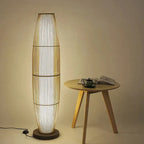 Eco-Conscious LED Standing Lamp in Bamboo for Living Room and Bedroom