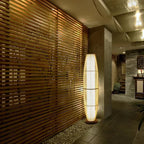 Eco-Conscious LED Standing Lamp in Bamboo for Living Room and Bedroom
