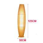 Eco-Conscious LED Standing Lamp in Bamboo for Living Room and Bedroom