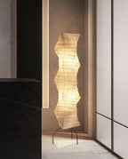 Organic Rice Paper Floor Lamp – Stylish Standing Light for Living Room