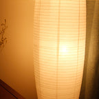 Minimalist Rice Paper Column Floor Lamp – Japandi Style for Cozy Lighting