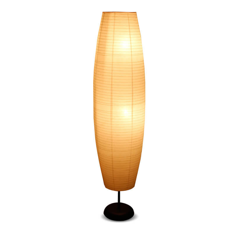 Minimalist Rice Paper Column Floor Lamp – Japandi Style for Cozy Lighting