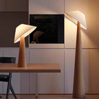 Minimalist Floor and Table Lamp in Japandi Style – Natural Elegance for Relaxation in Living Rooms and Bedrooms