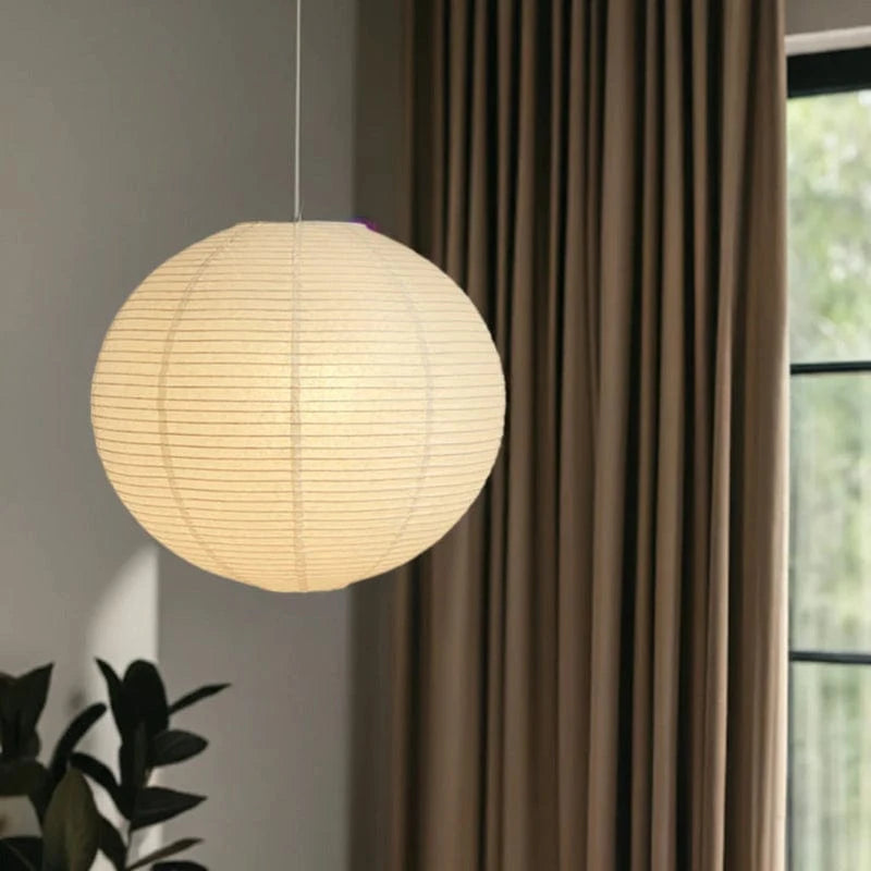 Cozy Ambiance Pendant Light – Elegant Rice Paper Fixture for Living Room and Bedroom