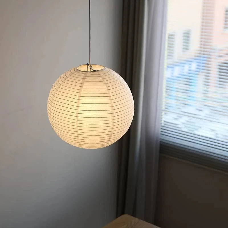 Cozy Ambiance Pendant Light – Elegant Rice Paper Fixture for Living Room and Bedroom