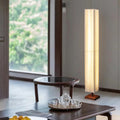 Walnut Floor Lamp with Warm LED – Modern Standing Light for Elegant Spaces
