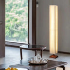 Walnut Floor Lamp with Warm LED – Modern Standing Light for Elegant Spaces